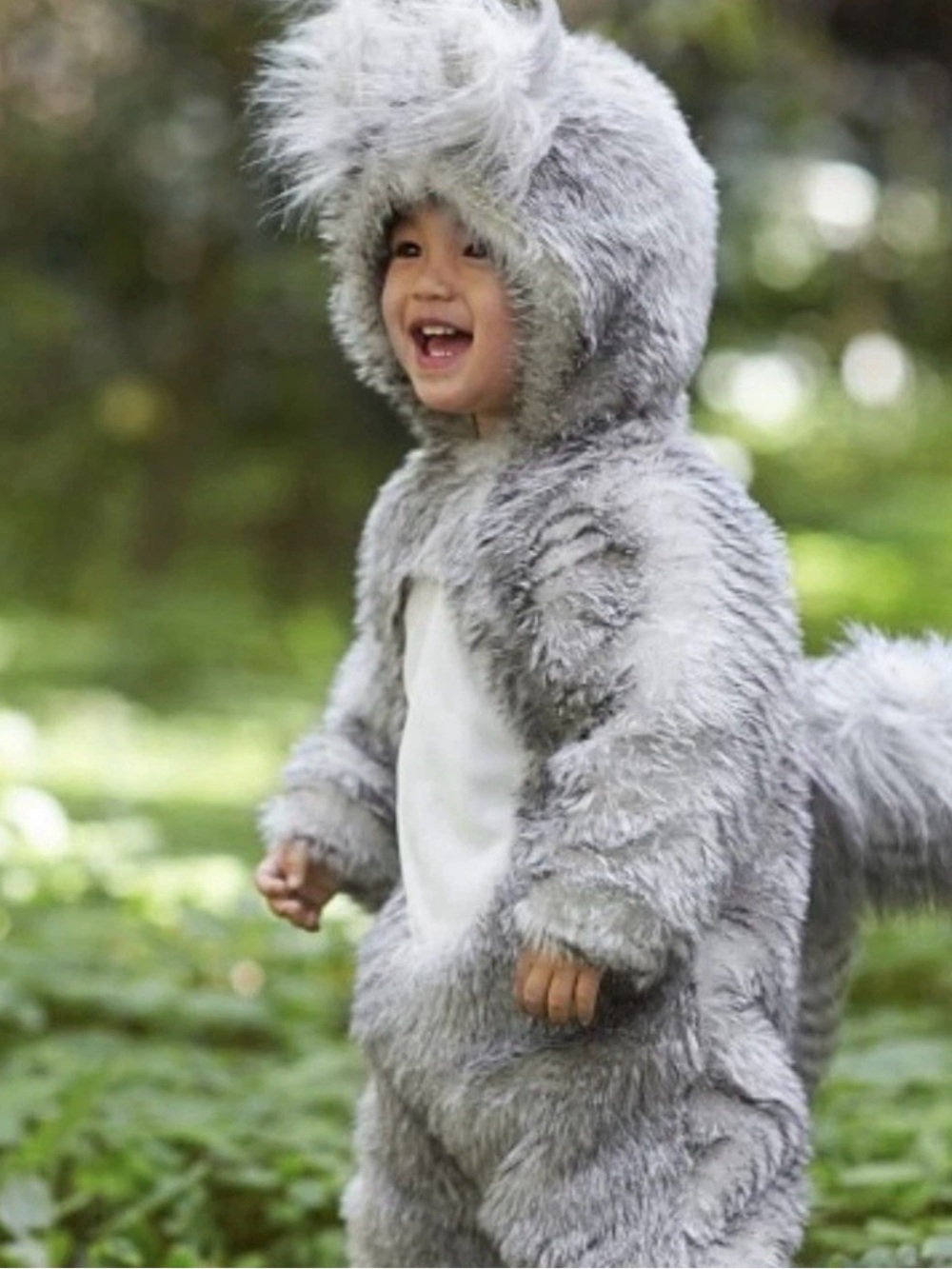 Pottery Barn Kids WOODLAND BABY SQUIRREL Faux Fur 1pc Infant Costume Sz 12-24M